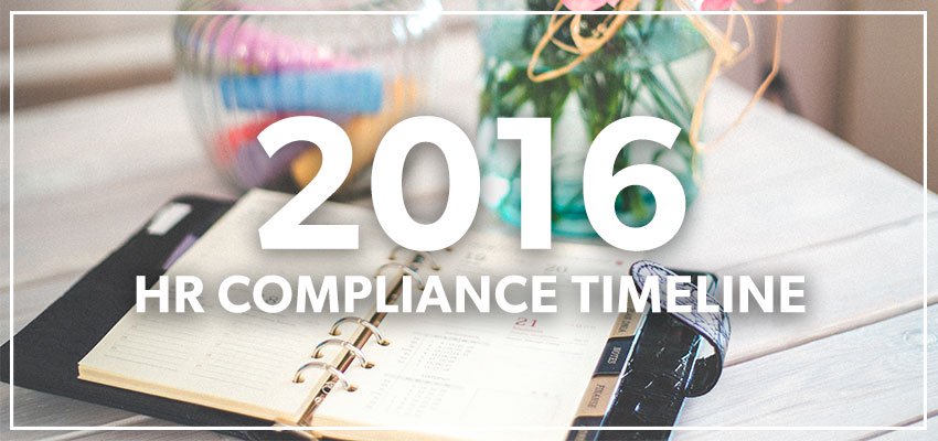 2016 HR Compliance Timeline