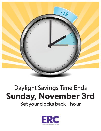 Free Printable Daylight Savings Time Change Poster - Fall 2013